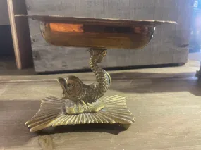 1930s Brass Koi Dish