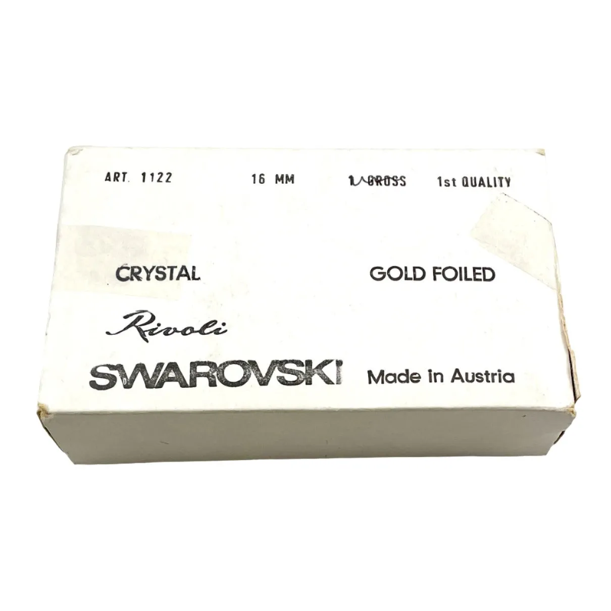 2 Swarovski Crystal AB 1122 Rivolis 16mm - Gold Foil Back Austrian