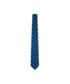 Ashford Silk Tie - Dusky Blue Ptarmigan