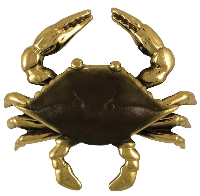 Beach Cottage Brass Crab Door Knocker