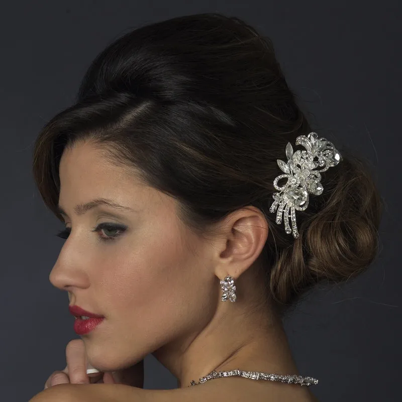 Beautiful Vintage Inspired Crystal Swirl Wedding Hair Comb