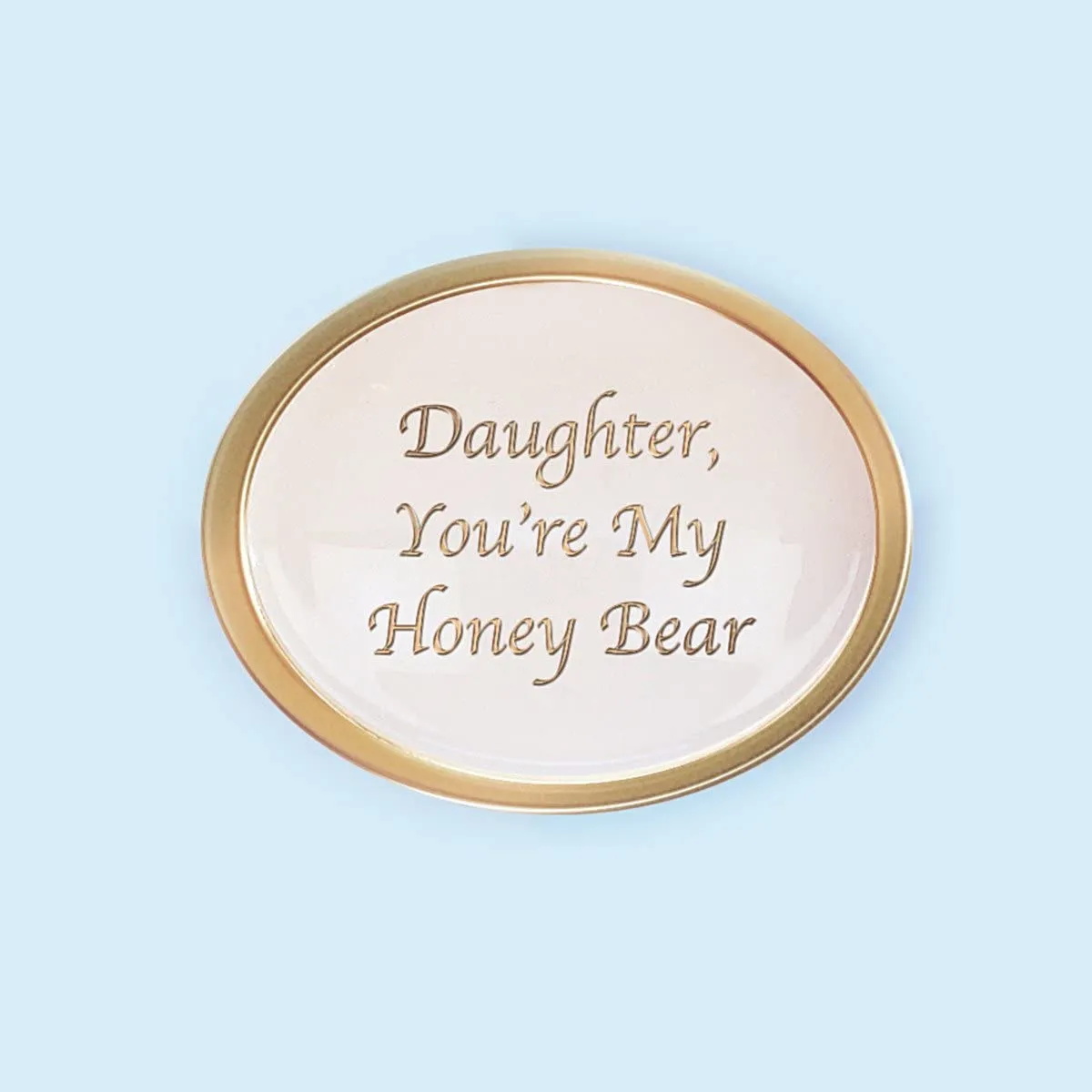 Bradford Exchange Daughter You're My Honey Bear Limoges-Style Porcelain Music Box