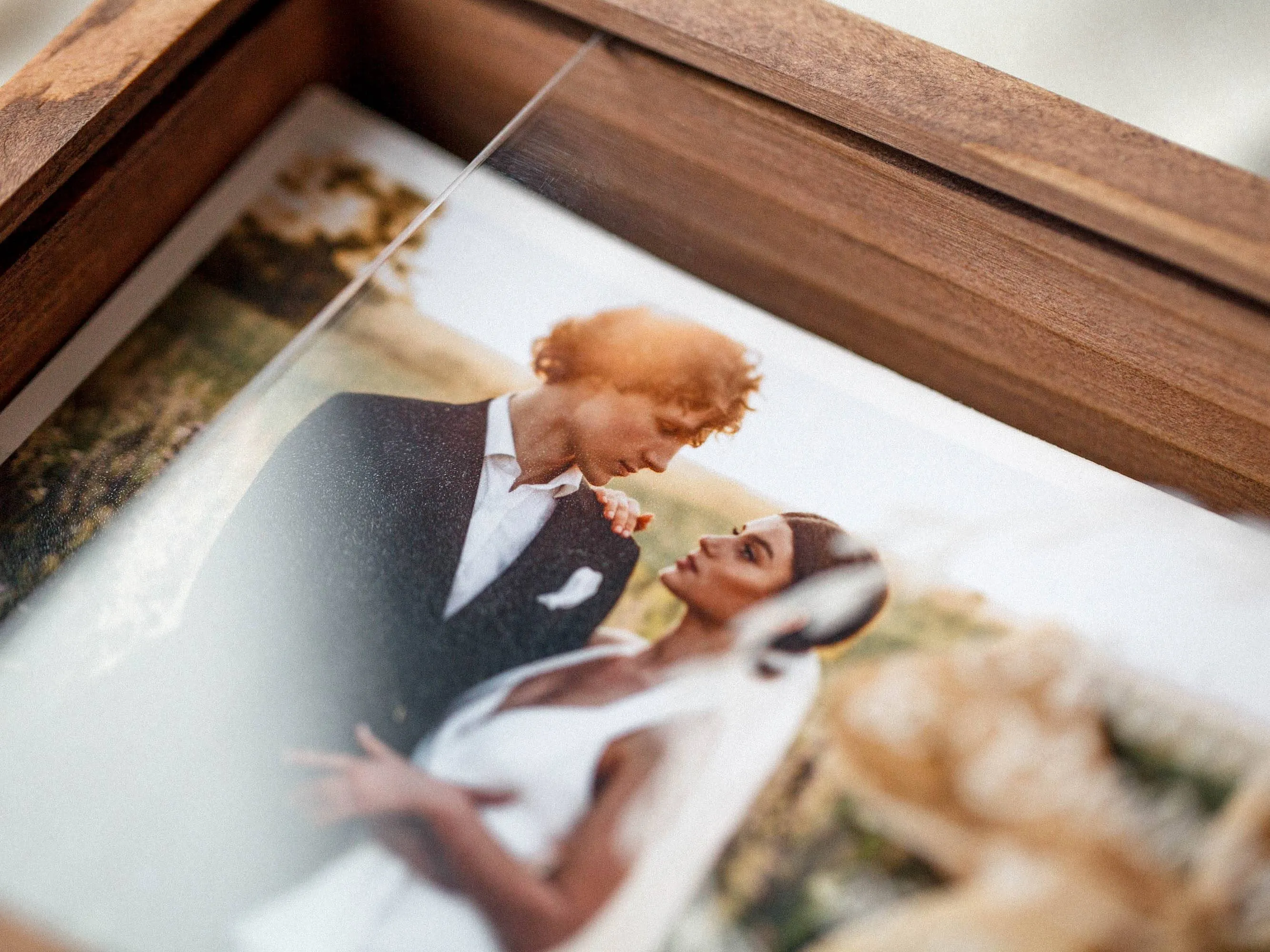 Bridal Shower Gift - Personalized Wedding Wooden Photo Box