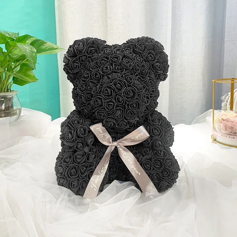 Bulk Rose Bear Artificial Foam Flowers Bear Romantic Creative Gifts For Valentines Day Wholesale