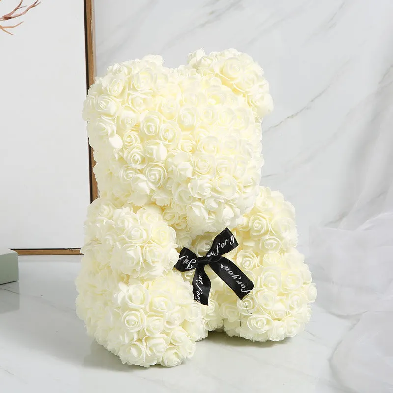 Bulk Rose Bear Artificial Foam Flowers Bear Romantic Creative Gifts For Valentines Day Wholesale