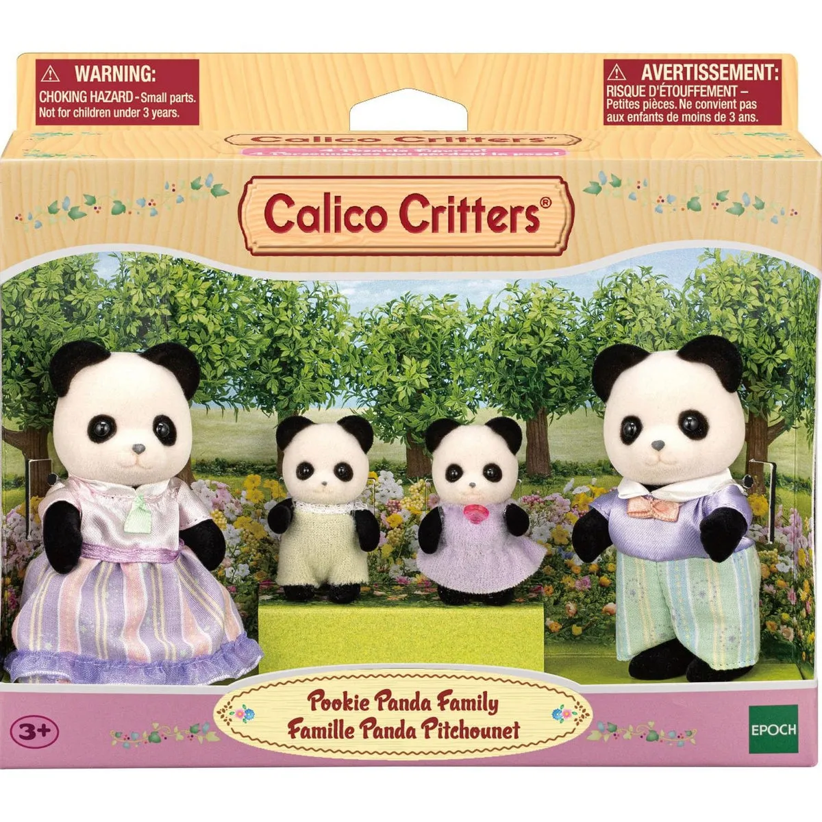 Calico Critters pookie panda family