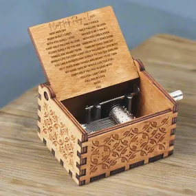 Can't Help Falling in Love Message Music Box