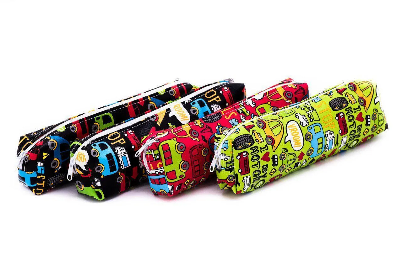 Car Motif Pencil Case