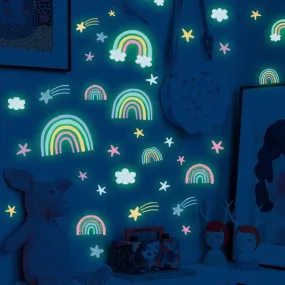 Cartoon Rainbow Luminous 3D DIY Wall Stickers