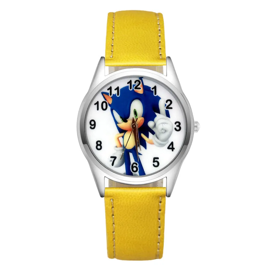 Cartoon Wrist Watches Pretty Hedgehog Style Children's Women's Students Girls Boys Quartz Leather Silicone Strap Clock