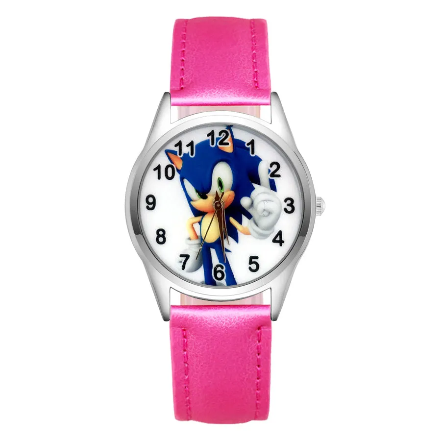 Cartoon Wrist Watches Pretty Hedgehog Style Children's Women's Students Girls Boys Quartz Leather Silicone Strap Clock