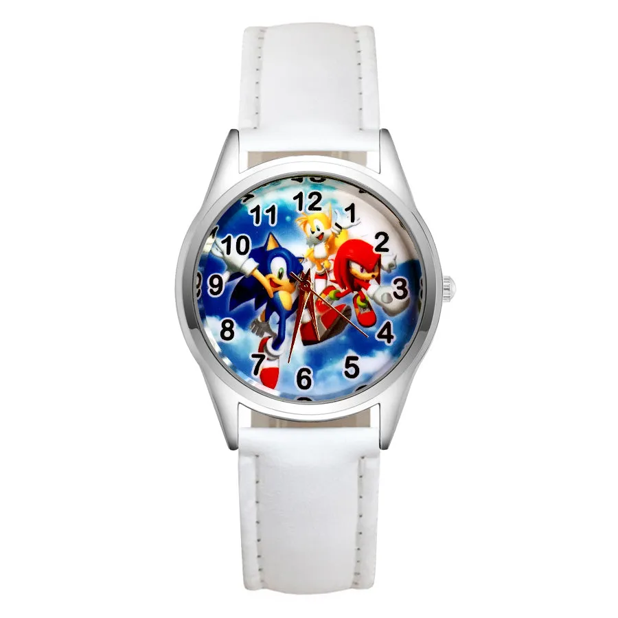 Cartoon Wrist Watches Pretty Hedgehog Style Children's Women's Students Girls Boys Quartz Leather Silicone Strap Clock