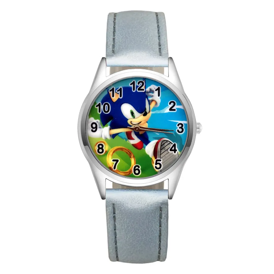 Cartoon Wrist Watches Pretty Hedgehog Style Children's Women's Students Girls Boys Quartz Leather Silicone Strap Clock