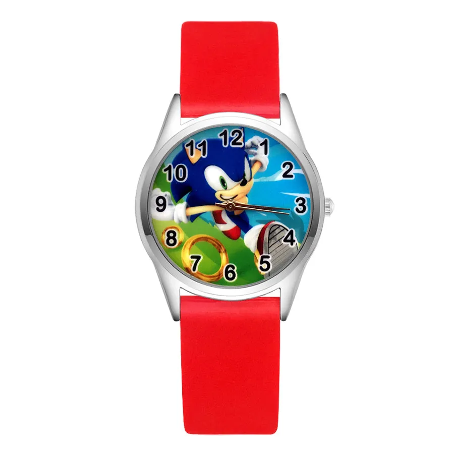 Cartoon Wrist Watches Pretty Hedgehog Style Children's Women's Students Girls Boys Quartz Leather Silicone Strap Clock