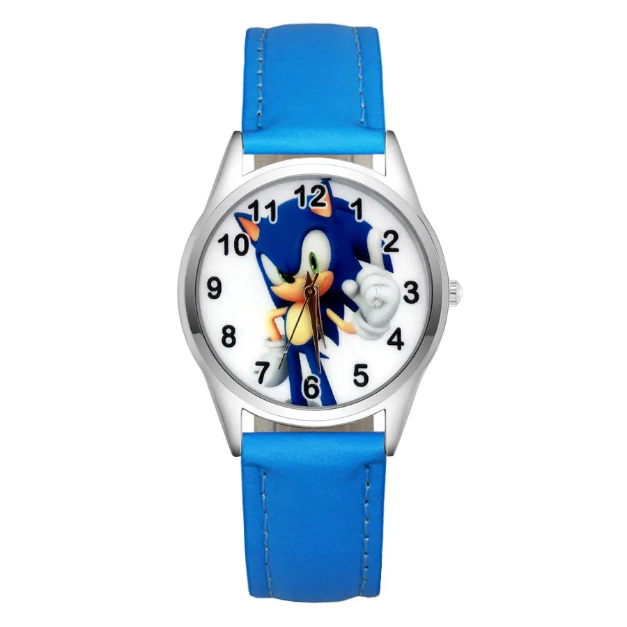 Cartoon Wrist Watches Pretty Hedgehog Style Children's Women's Students Girls Boys Quartz Leather Silicone Strap Clock