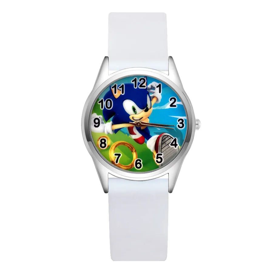 Cartoon Wrist Watches Pretty Hedgehog Style Children's Women's Students Girls Boys Quartz Leather Silicone Strap Clock