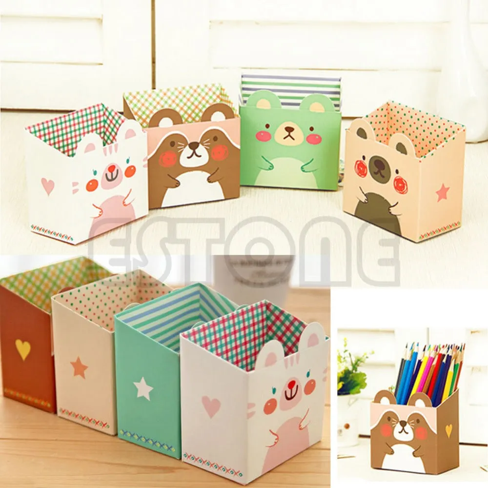 Cat Cartoon Paper Storage Box