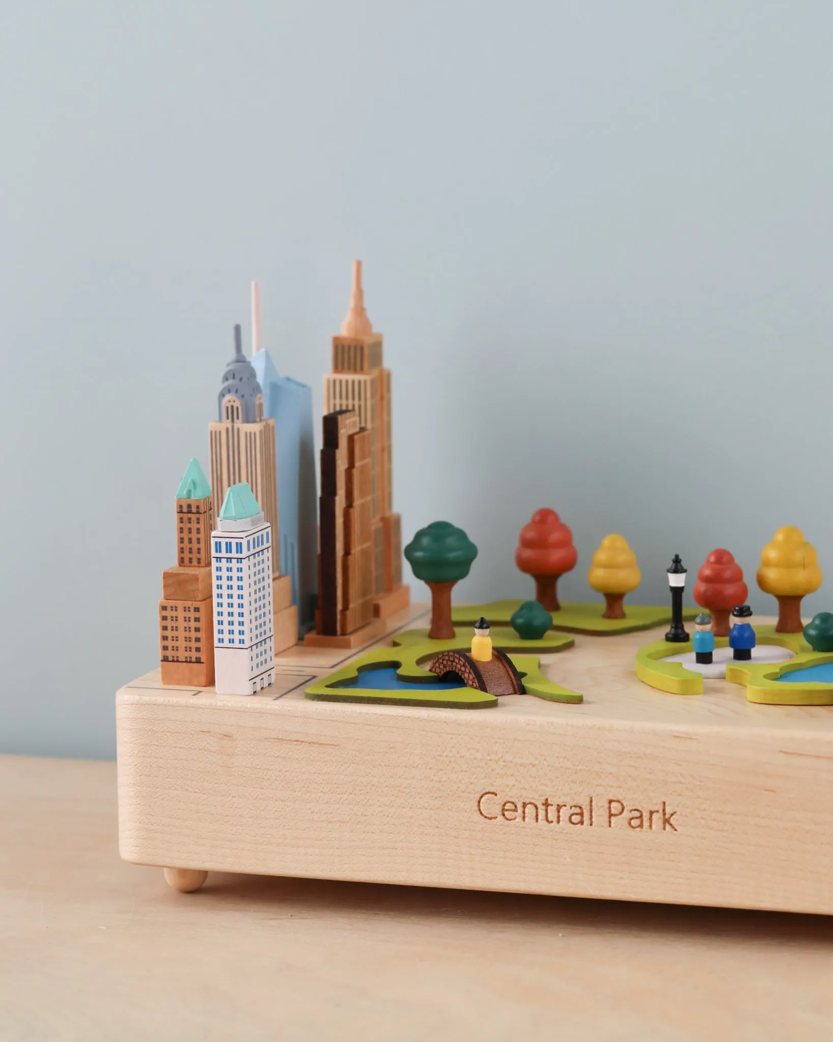 Central Park Wooden Music Box