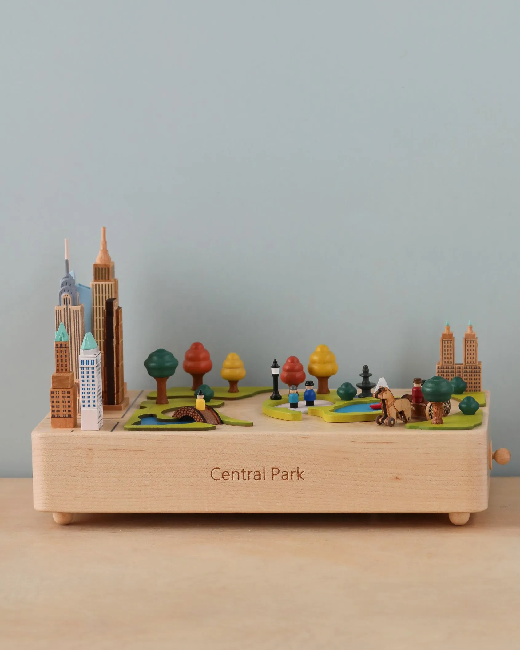 Central Park Wooden Music Box