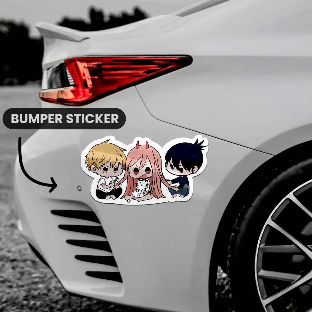 Chainsaw Man Bumper Sticker