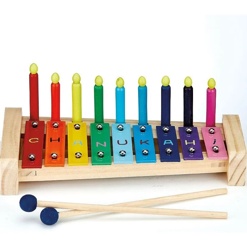 Chanukah Menorah "My First Xylophone" Wooden Children's Toy Instrument Menorah