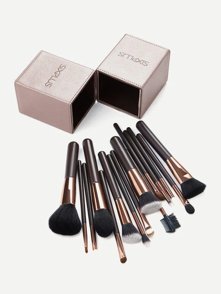 Coffee Professional Makeup Brush Set With Box