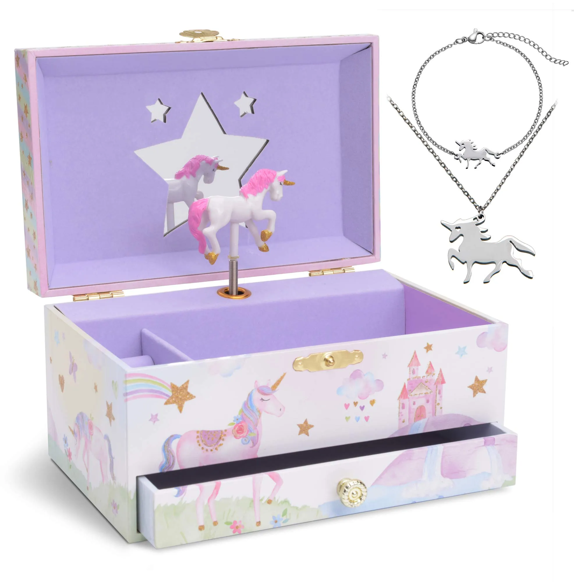 Corn Music Box Little Girls Jewelry Set 3 Corn Gifts