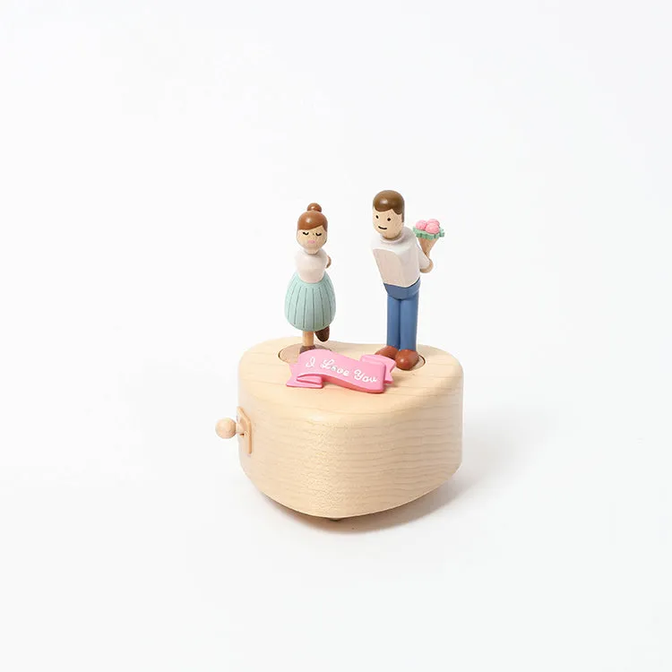 Couple Kiss | Wooden Music Box