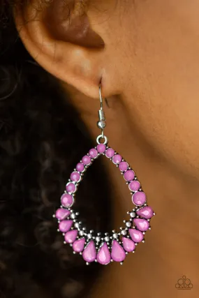 Crystal Waters Purple-Earrings