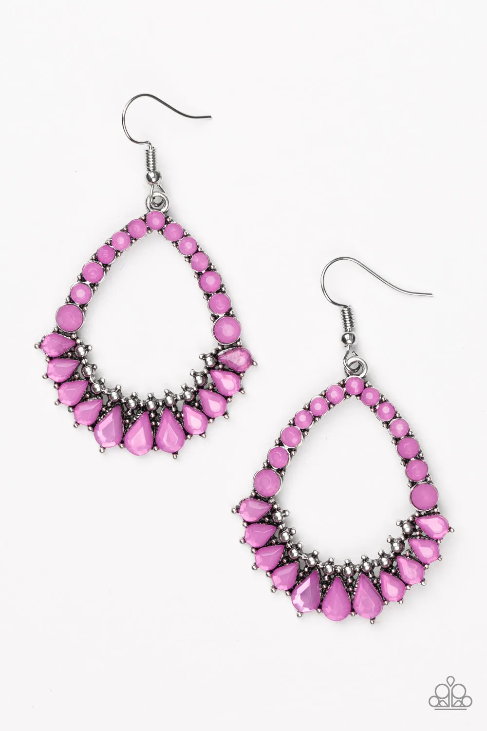 Crystal Waters Purple-Earrings