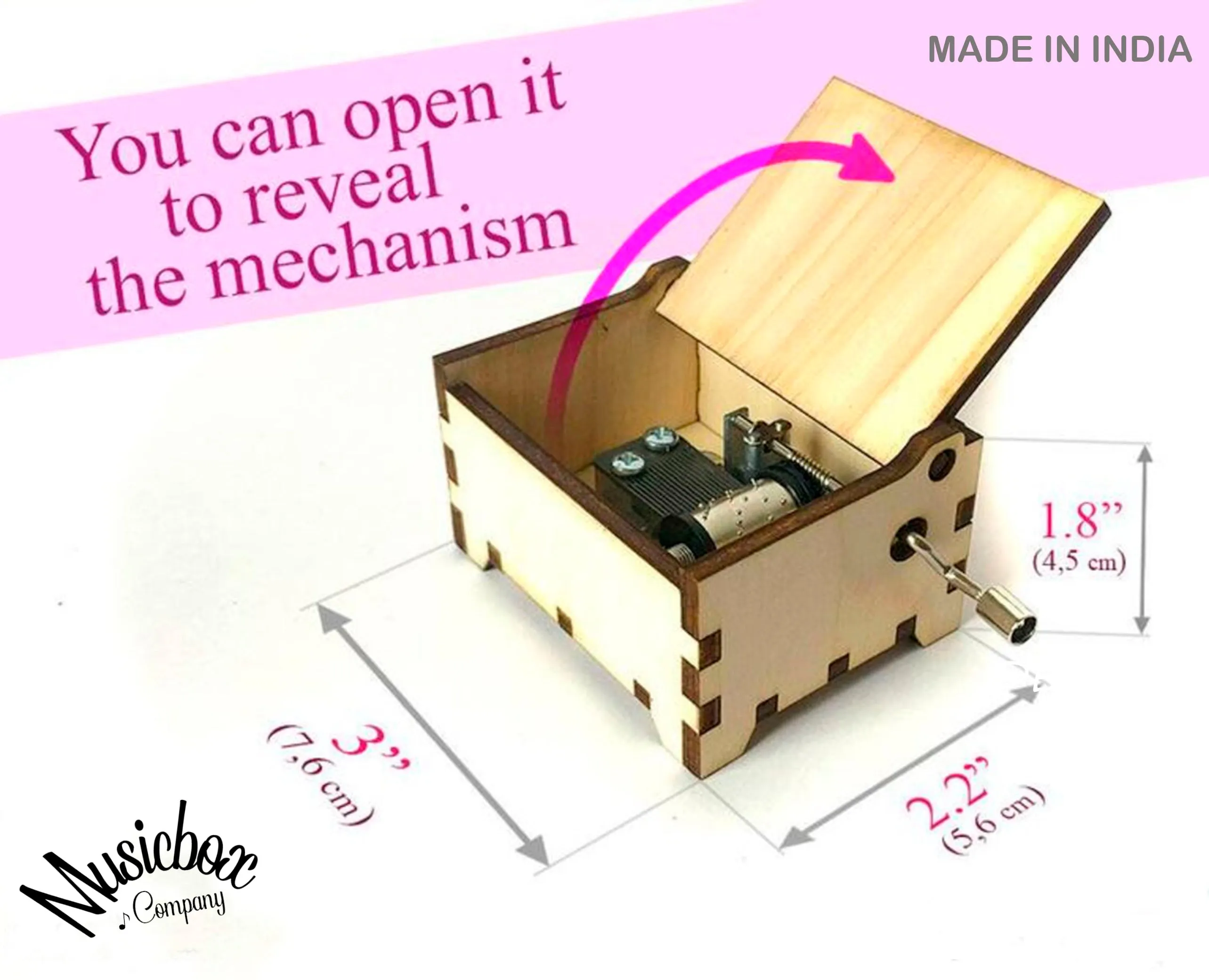 Custom Melodious Music Box - Crafted with Love 🎵