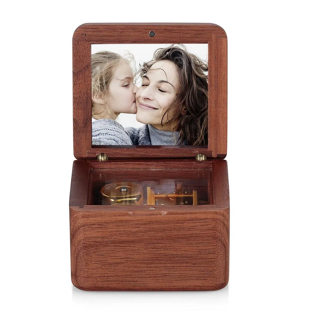 Custom Wooden Music Box Photo Music Box Vintage Gifts For Friends