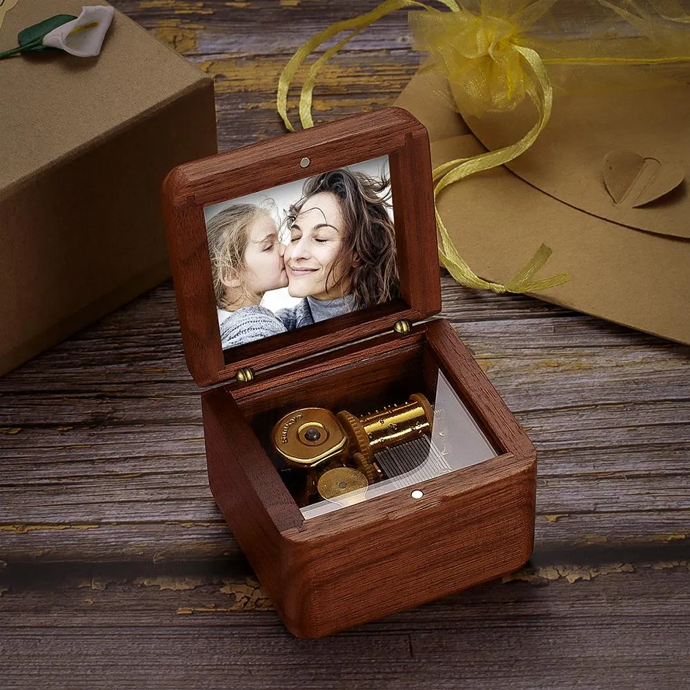 Custom Wooden Music Box Photo Music Box Vintage Gifts For Friends