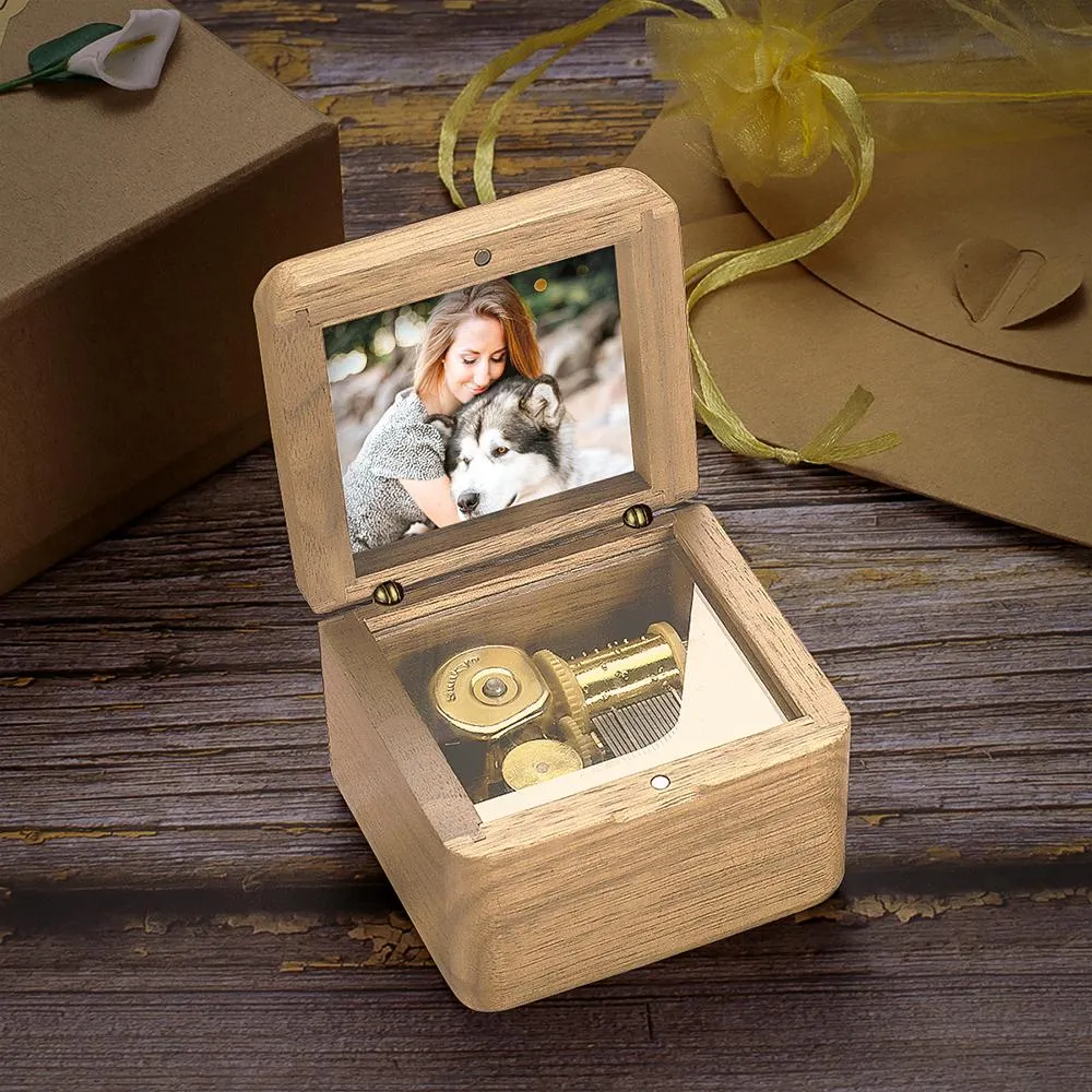 Custom Wooden Music Box Photo Music Box Vintage Gifts For Friends