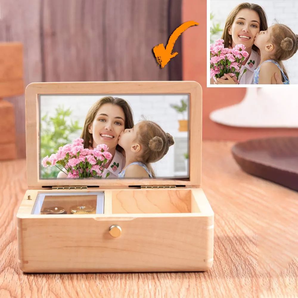 Customized Photo Music Box Wooden Jewelry Box