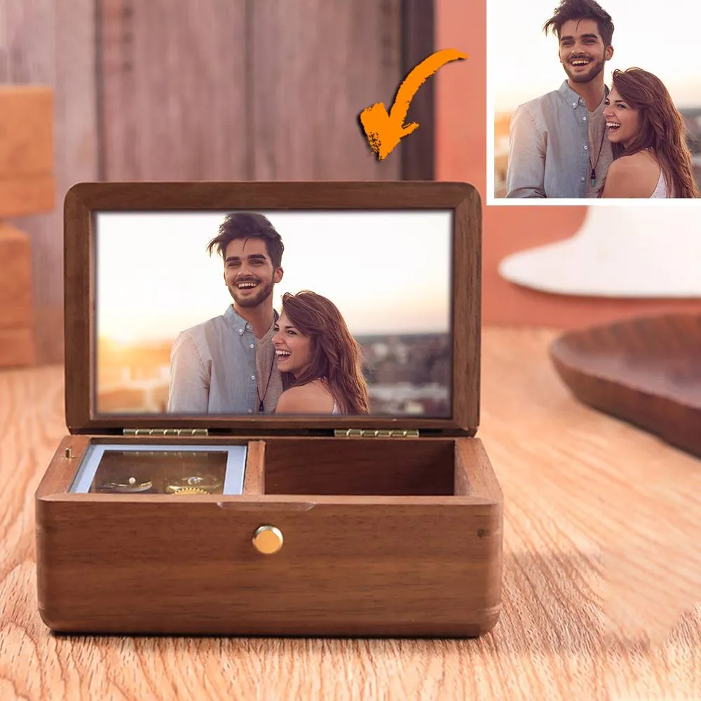 Customized Photo Music Box Wooden Jewelry Box