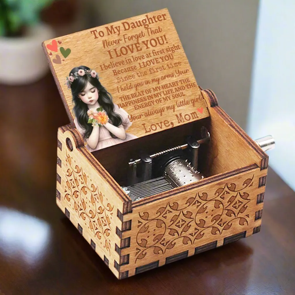 Daughter, Message Music Box Dark Haired Girl