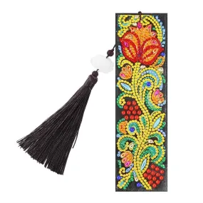 Delicate Flower Leather Tassel