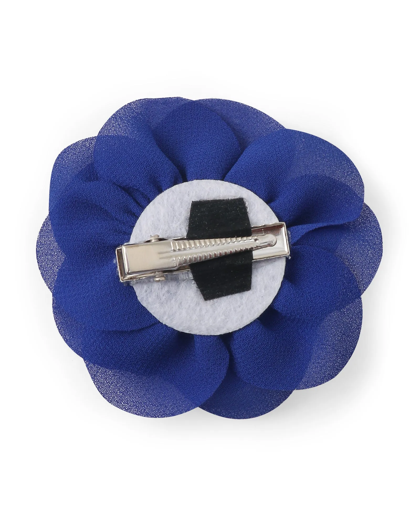 Delicate Rose Alligator Clip - Navy Blue