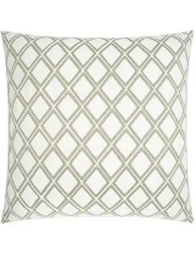 Diamond Lattice Embroidered Pillow