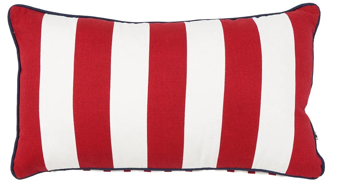 Euro Coastal Nautical Stripes Lumbar Pillow Set