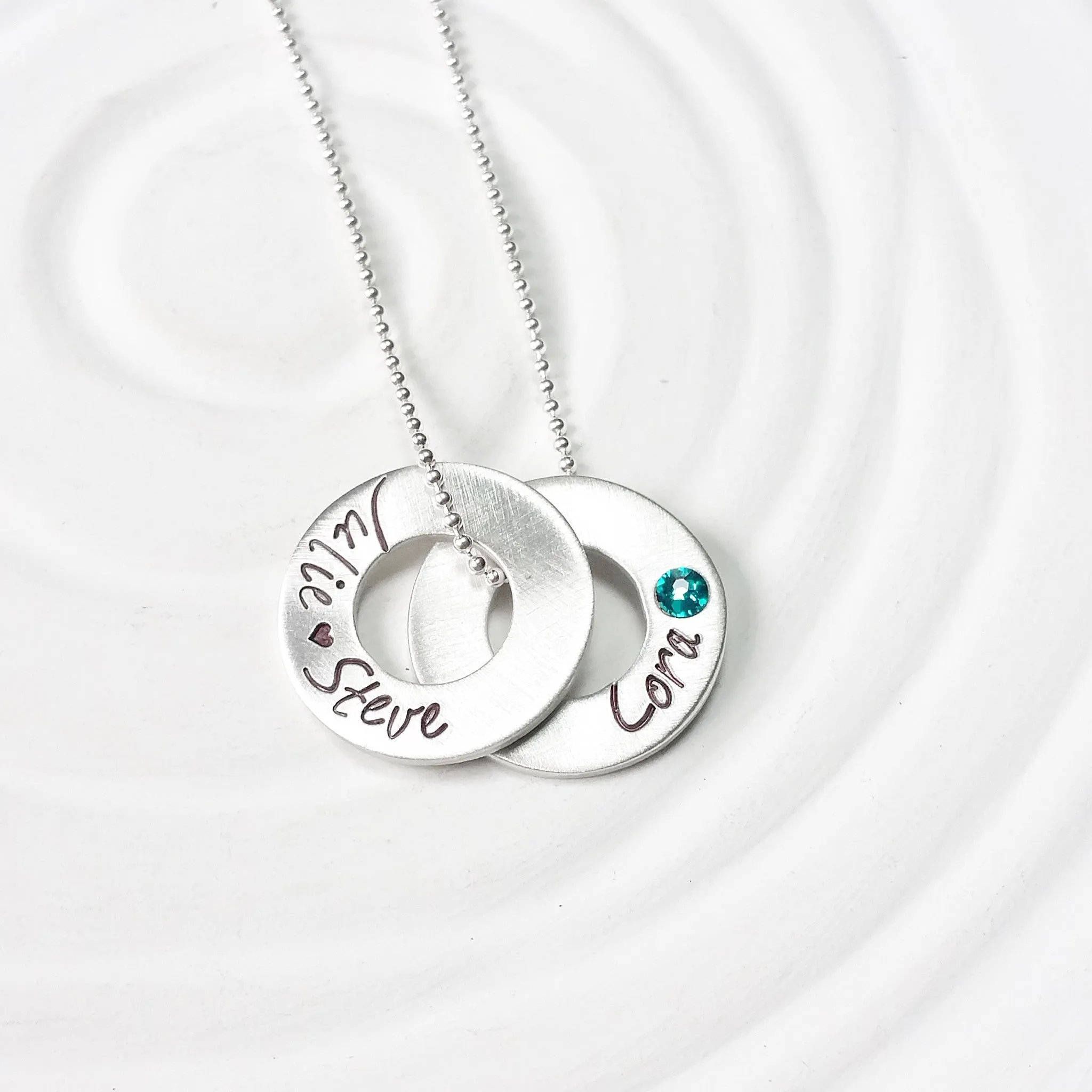 Floating Washer Necklace | Couple's Necklace