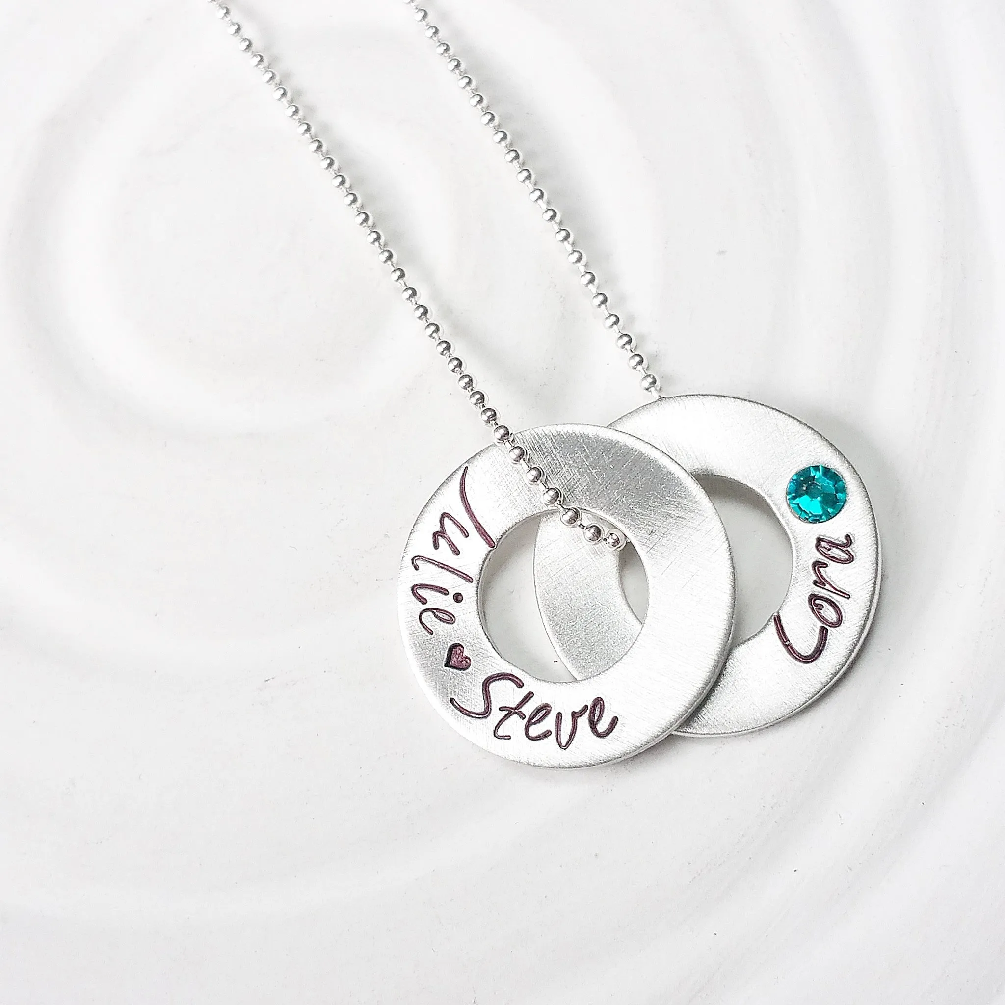 Floating Washer Necklace | Couple's Necklace