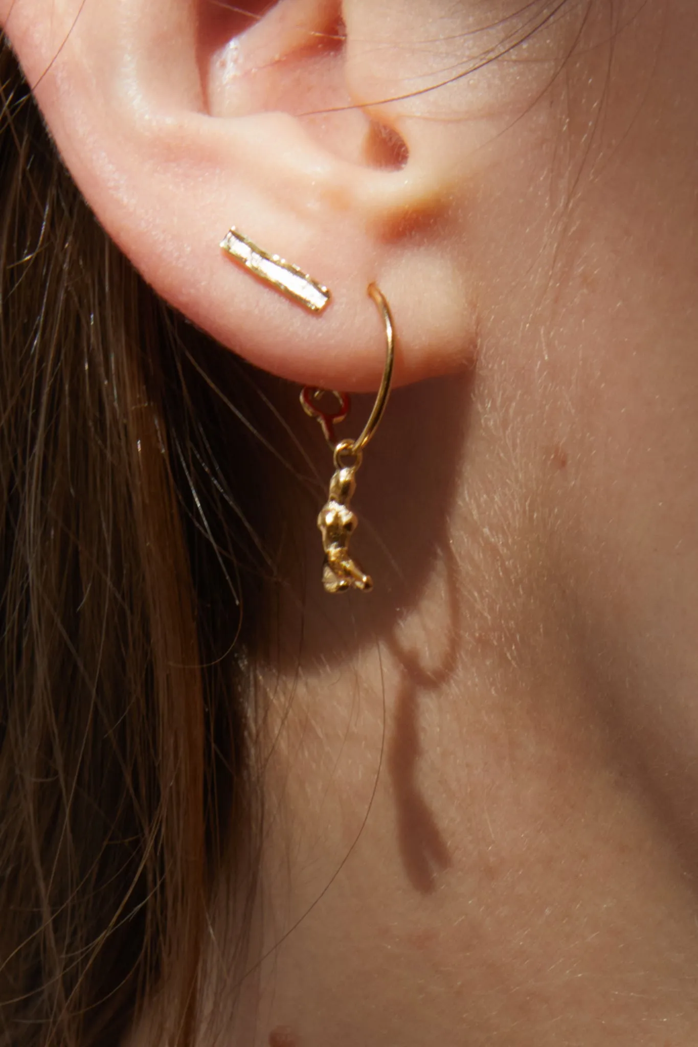 Folded Studs | Gold