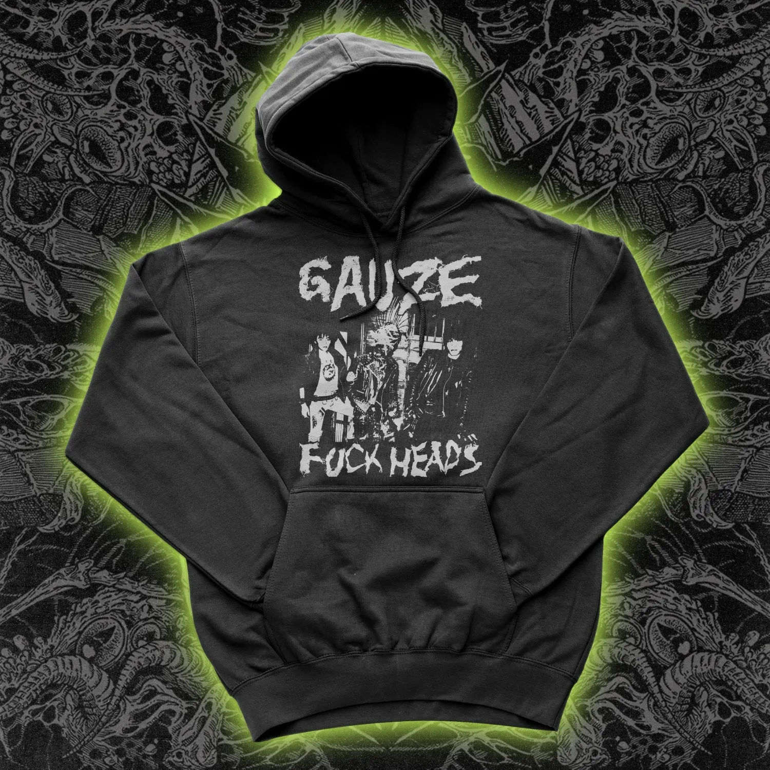 Gauze Fuck Heads Hoodie