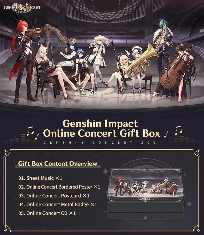 Genshin Impact - Online Concert 2021 Gift Box miHoYo