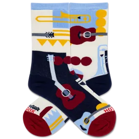 HOTSOX Women's Music Retro Crew Socks