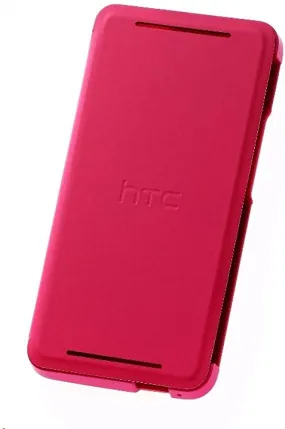 HTC Double Dip Flip Case Cover with Built-In Stand for HTC One - Pink