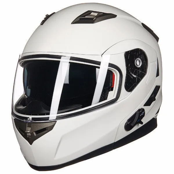 ILM Bluetooth Integrated Modular Flip up Full Face Motorcycle Helmet Model 953PRO