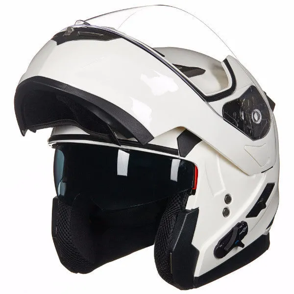 ILM Bluetooth Integrated Modular Flip up Full Face Motorcycle Helmet Model 953PRO